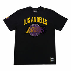 Los Angeles Lakers NBA x Two Hype Unisex Culture & Hoops T-Shirt - Black