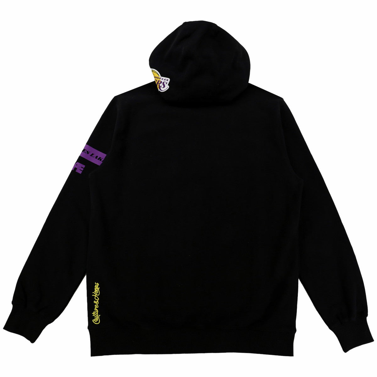 Los Angeles Lakers NBA x Two Hype Unisex Culture & Hoops Heavyweight Pullover Hoodie - Black
