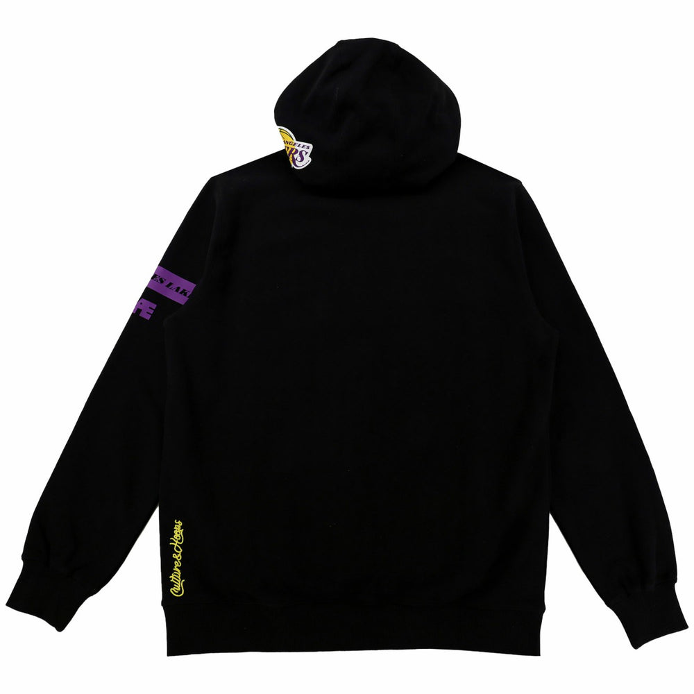 Los Angeles Lakers NBA x Two Hype Unisex Culture & Hoops Heavyweight Pullover Hoodie - Black