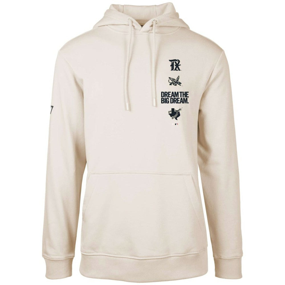 Texas Rangers Levelwear City Connect Podium Baseline Pullover Hoodie - Khaki - MLB Online