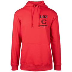 Cincinnati Reds Levelwear City Connect Podium Baseline Pullover Hoodie - Red - MLB Lifestyle