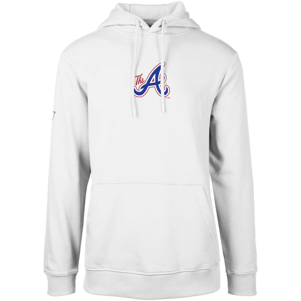 Atlanta Braves Levelwear City Connect Podium Core 2.0 Pullover Hoodie - White - MLB Online