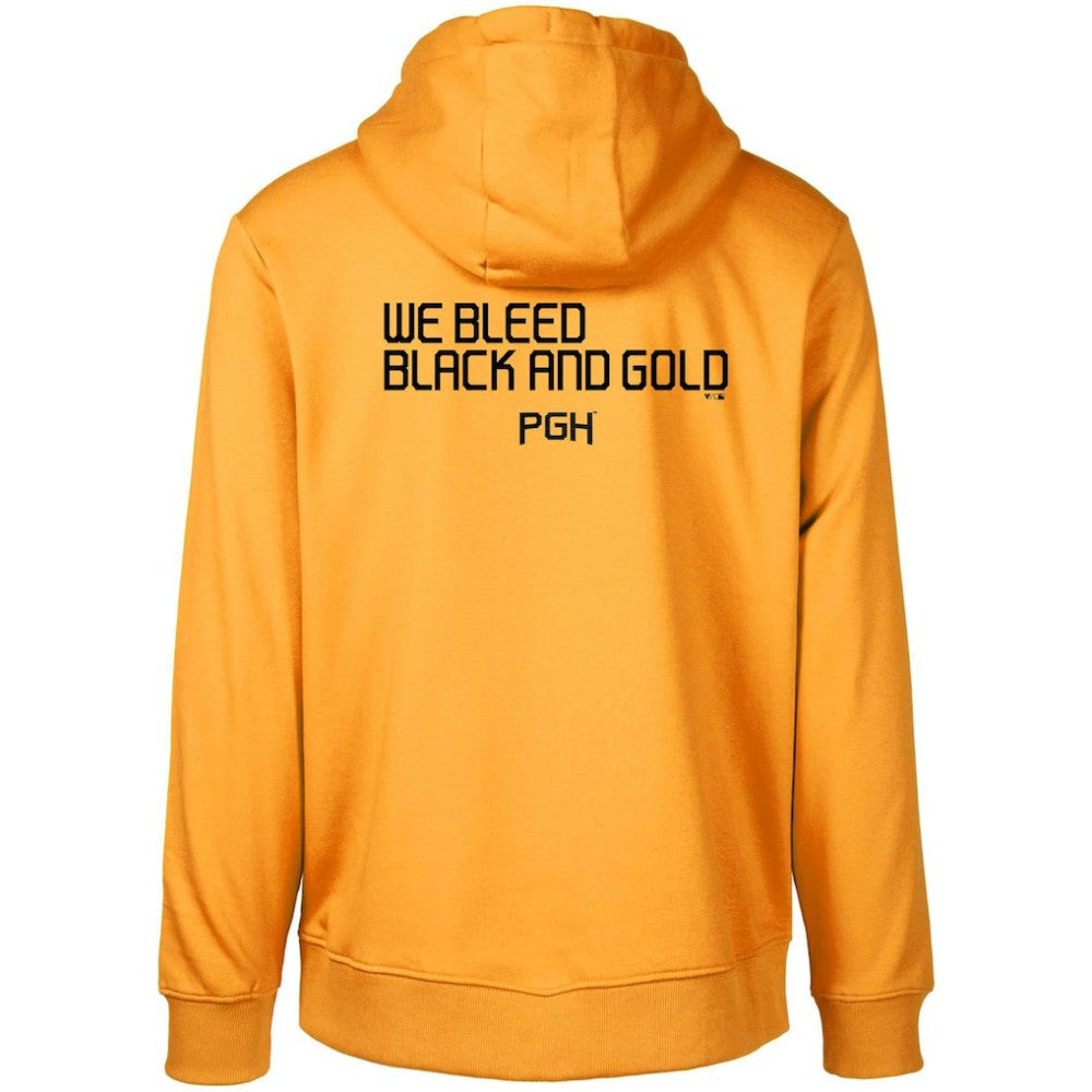 Pittsburgh Pirates Levelwear City Connect Podium Core 2.0 Pullover Hoodie - Gold - MLB on Sale