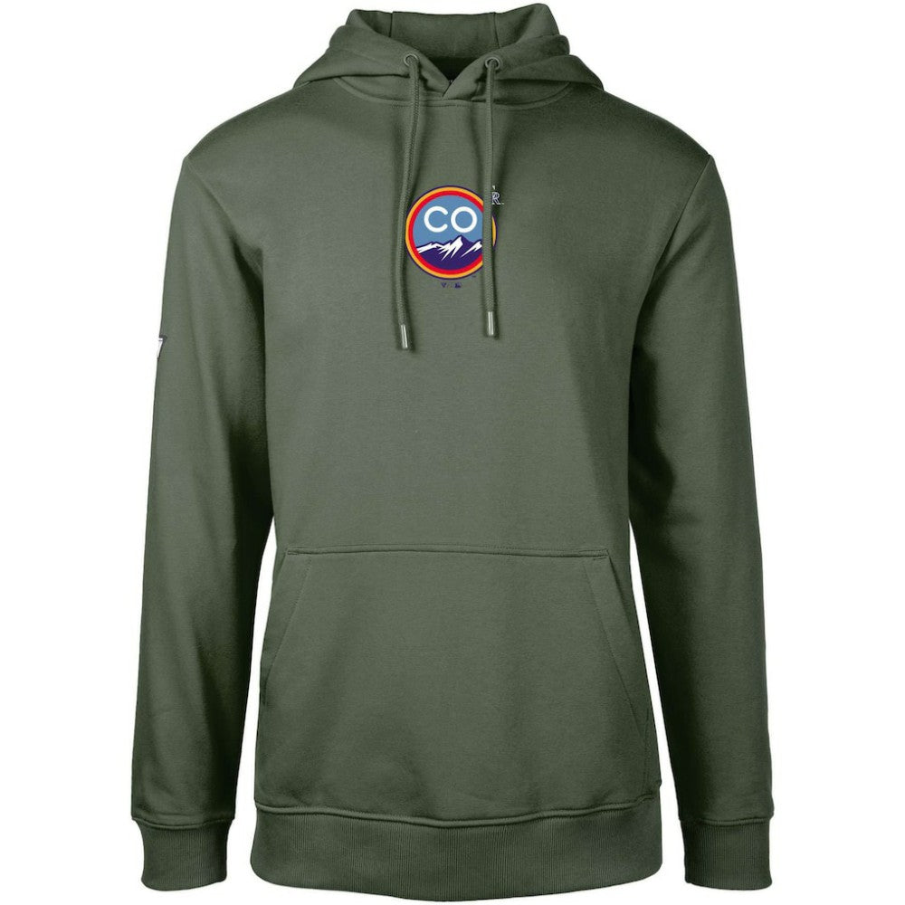 Colorado Rockies Levelwear City Connect Podium Core 2.0 Pullover Hoodie - Green - MLB Online