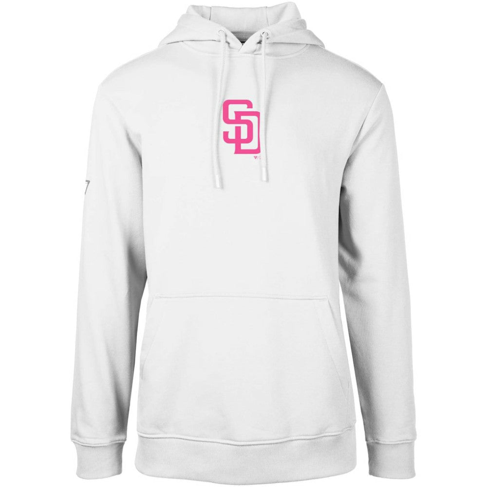 San Diego Padres Levelwear City Connect Podium Core 2.0 Pullover Hoodie - White - MLB Online