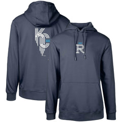 Kansas City Royals Levelwear City Connect Podium Core 2.0 Pullover Hoodie - Navy - MLB Online