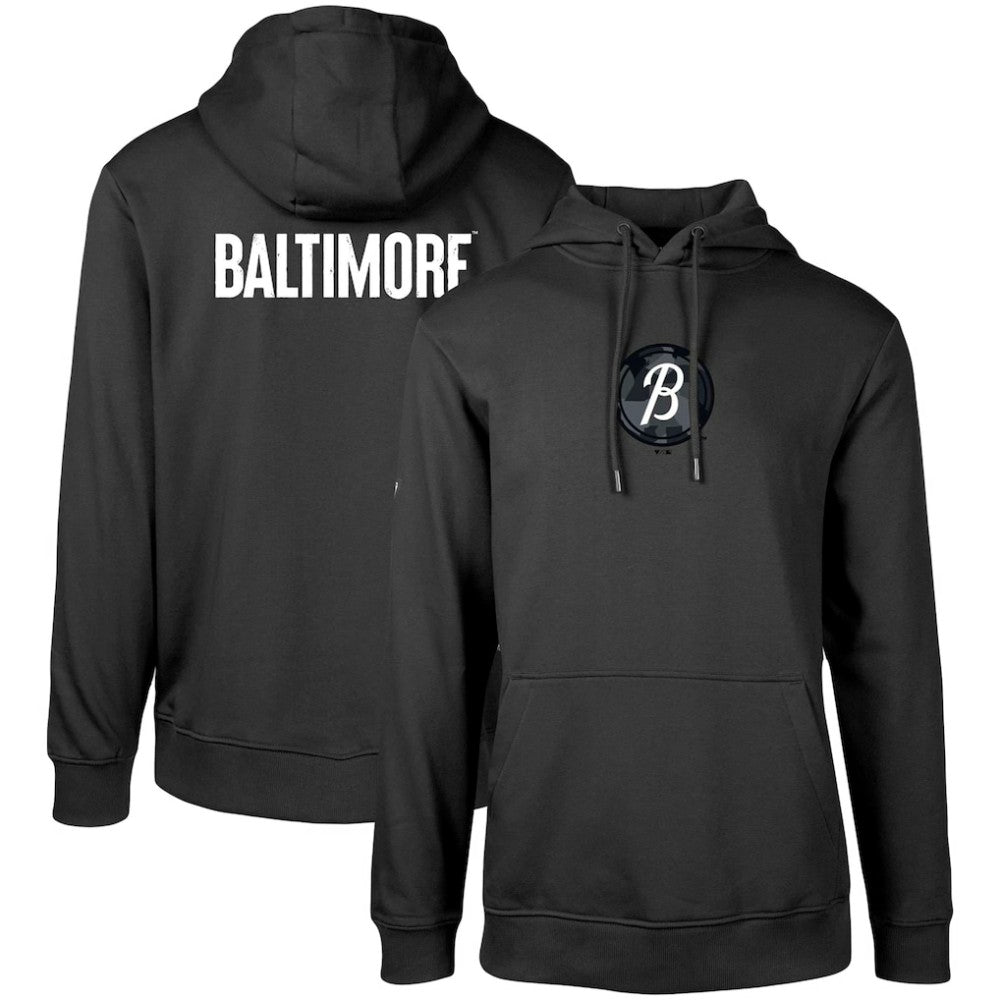 Baltimore Orioles Levelwear City Connect Podium Core 2.0 Pullover Hoodie - Black - MLB Discount