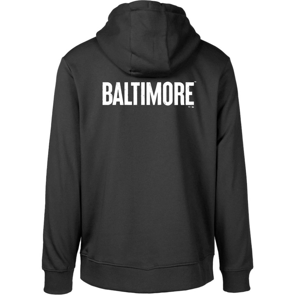 Baltimore Orioles Levelwear City Connect Podium Core 2.0 Pullover Hoodie - Black - MLB Discount
