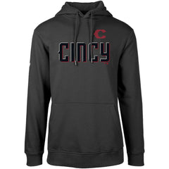 Cincinnati Reds Levelwear City Connect Podium Core Logo Pullover Hoodie - Black - MLB on Sale