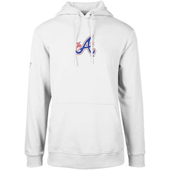 Atlanta Braves Levelwear City Connect Podium Core Logo Pullover Hoodie - White - MLB Sale