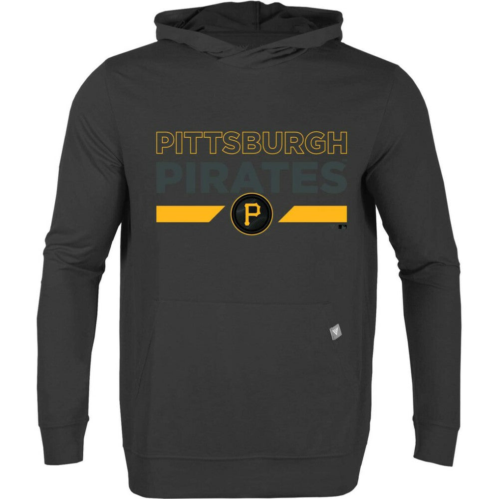 Pittsburgh Pirates Levelwear City Connect Relay No Hitter Pullover Hoodie - Black - MLB on Sale