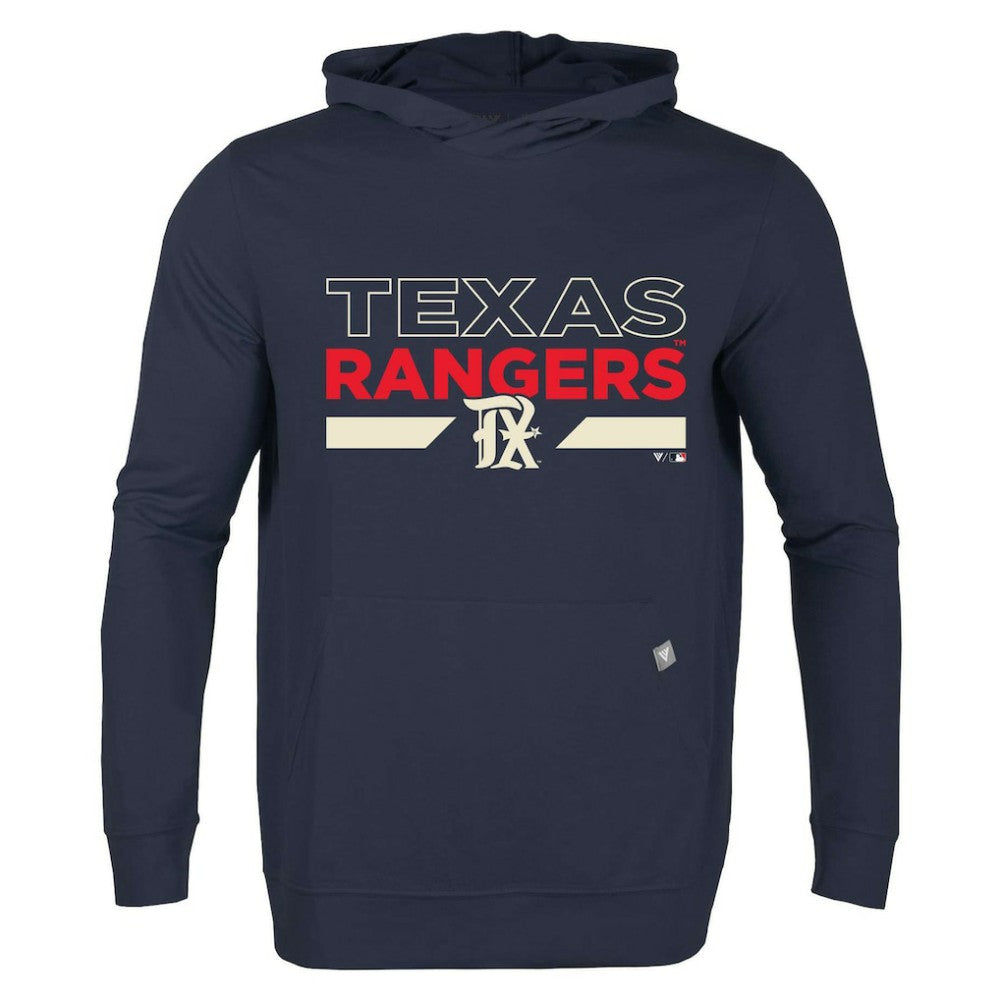 Texas Rangers Levelwear City Connect Relay No Hitter Pullover Hoodie - Navy - MLB Sale