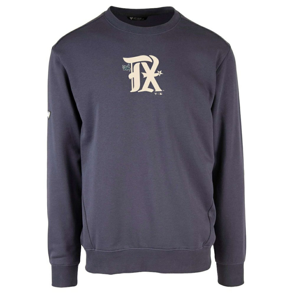 Texas Rangers Levelwear City Connect Zane Core Logo Pullover Sweatshirt - Navy - MLB Discount