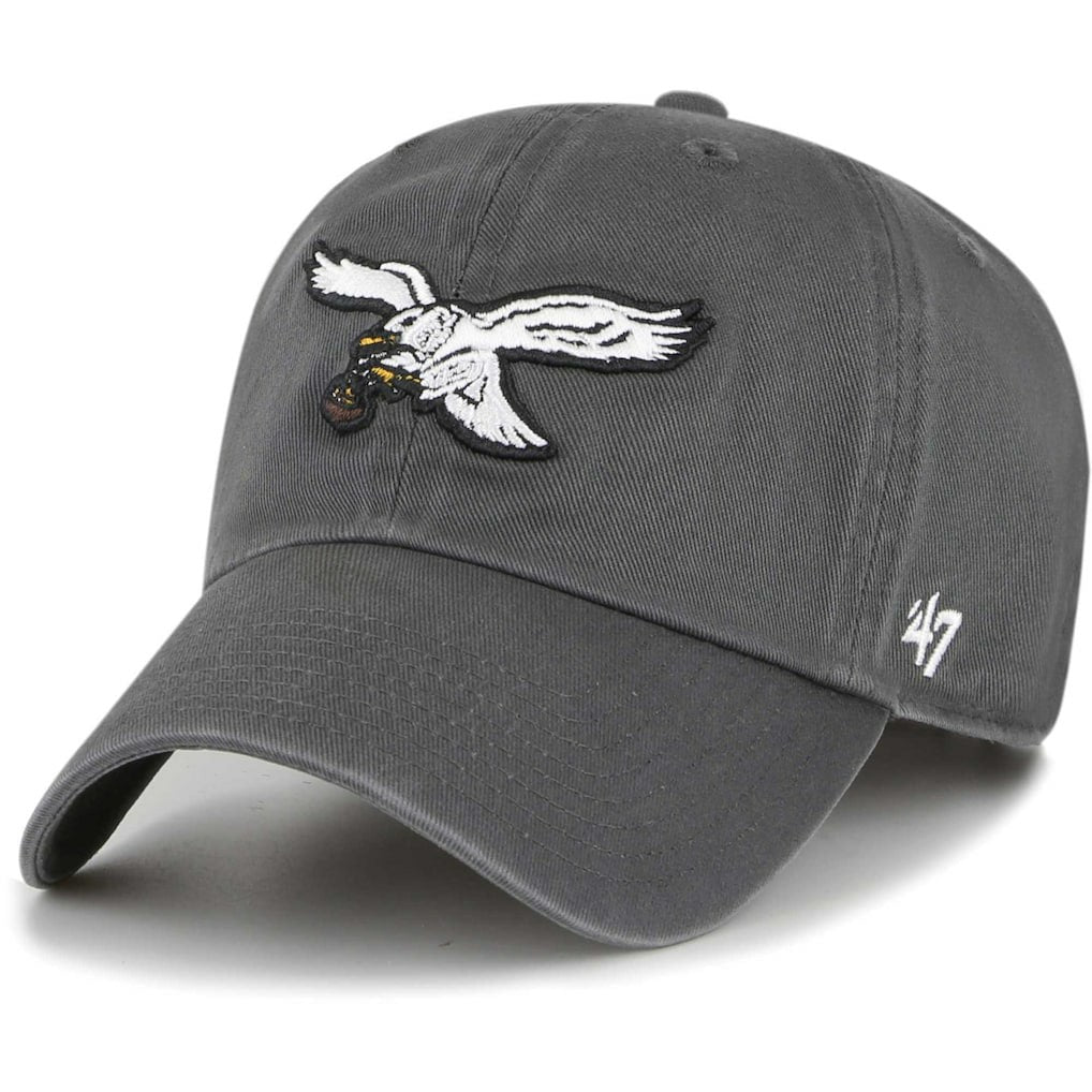 47 brand Philadelphia Eagles '47 Clean Up Adjustable Hat Charcoal