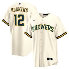 Rhys Hoskins Milwaukee Brewers Nike Home Replica Player Jersey - Cream - Nike Discount