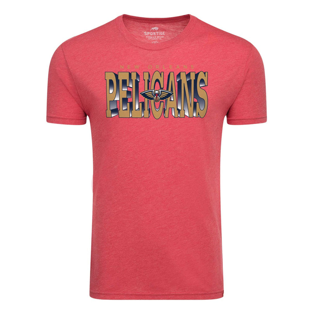 New Orleans Pelicans Sportiqe Comfy Tri-Blend T-Shirt Red