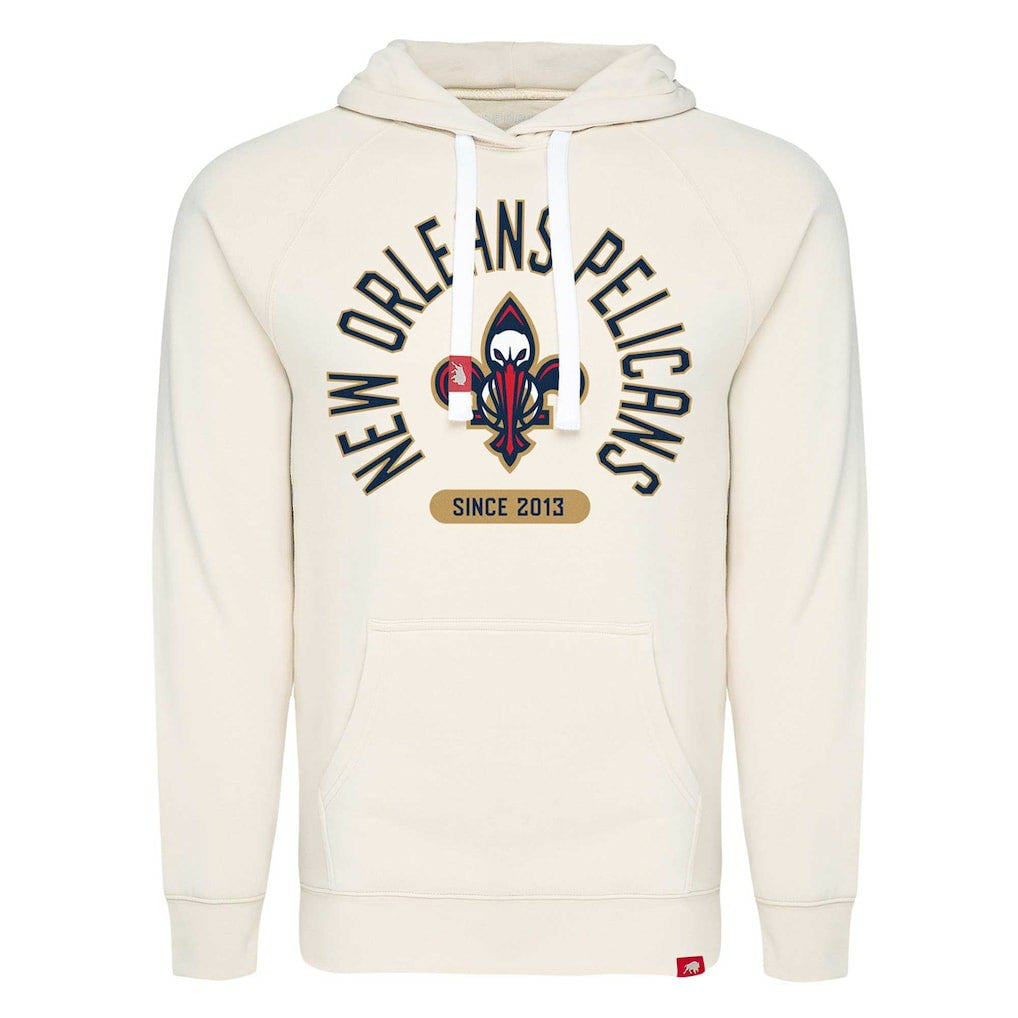 New Orleans Pelicans Sportiqe Unisex Olsen Raglan Tri-Blend Pullover Hoodie Cream