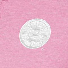 Boston Bruins Antigua Women's White Logo Mentor Quarter-Zip Jacket - Pink - NHL 201249302