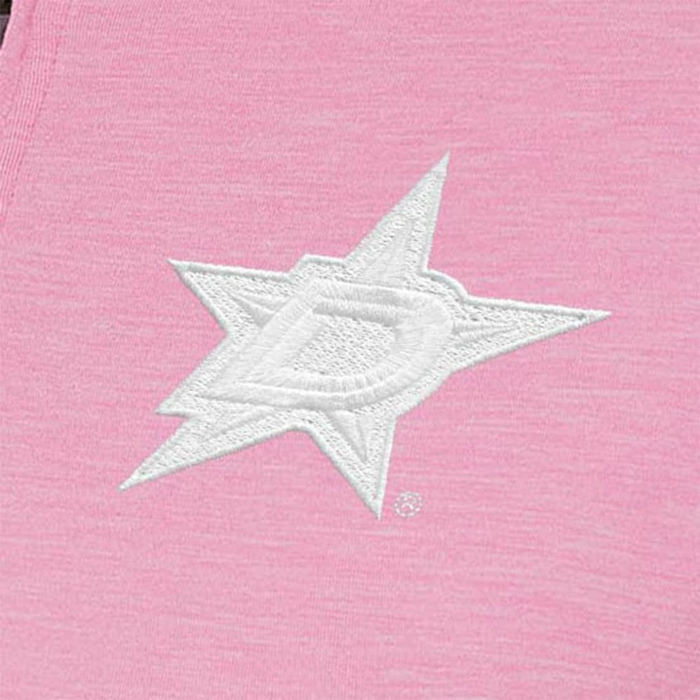 Dallas Stars Antigua Women's White Logo Mentor Quarter-Zip Jacket - Pink - NHL 201249306