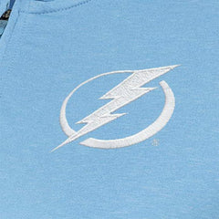 Tampa Bay Lightning Antigua Women's White Logo Mentor Quarter-Zip Jacket - Light Blue - NHL 201249317