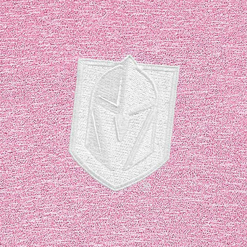 Vegas Golden Knights Antigua White Logo Hunk Quarter-Zip Pullover - Pink - NHL 201249471