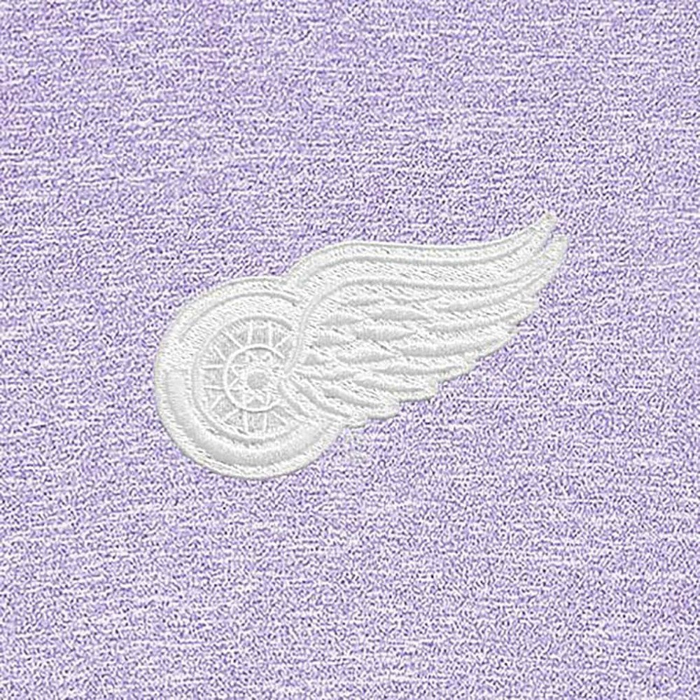 Detroit Red Wings Antigua White Logo Hunk Quarter-Zip Pullover - Lavender - NHL 201249472