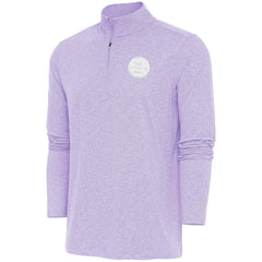 Boston Bruins Antigua White Logo Hunk Quarter-Zip Pullover - Lavender - NHL 201249477