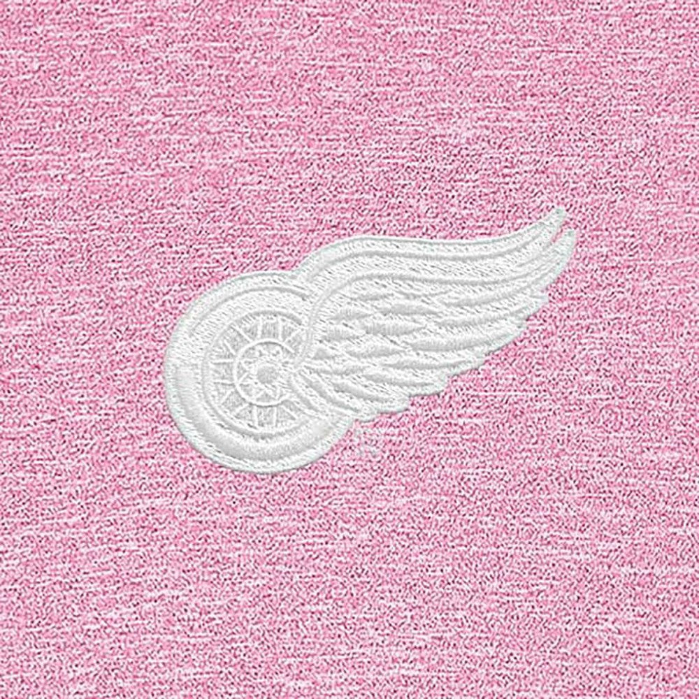 Detroit Red Wings Antigua White Logo Hunk Quarter-Zip Pullover - Pink - NHL 201249481