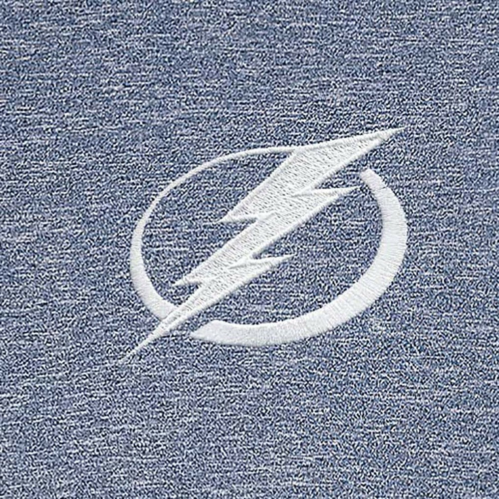 Tampa Bay Lightning Antigua White Logo Hunk Quarter-Zip Pullover - Heather Navy - NHL 201249488