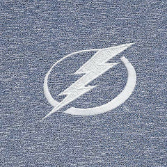 Tampa Bay Lightning Antigua White Logo Hunk Quarter-Zip Pullover - Heather Navy - NHL 201249488
