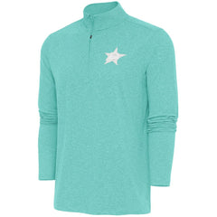 Dallas Stars Antigua White Logo Hunk Quarter-Zip Pullover - Mint - NHL 201249503