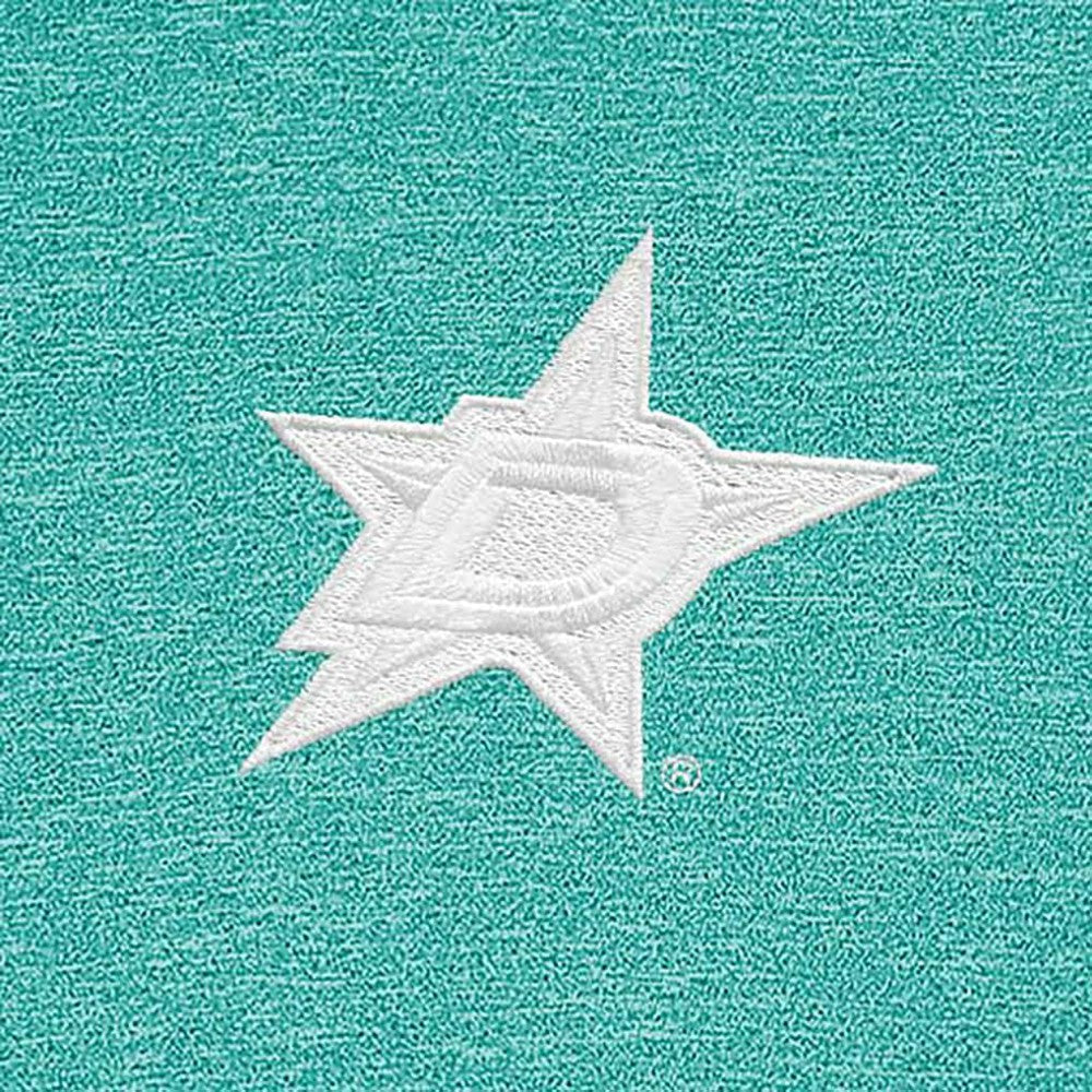 Dallas Stars Antigua White Logo Hunk Quarter-Zip Pullover - Heather Aqua - NHL 201249515