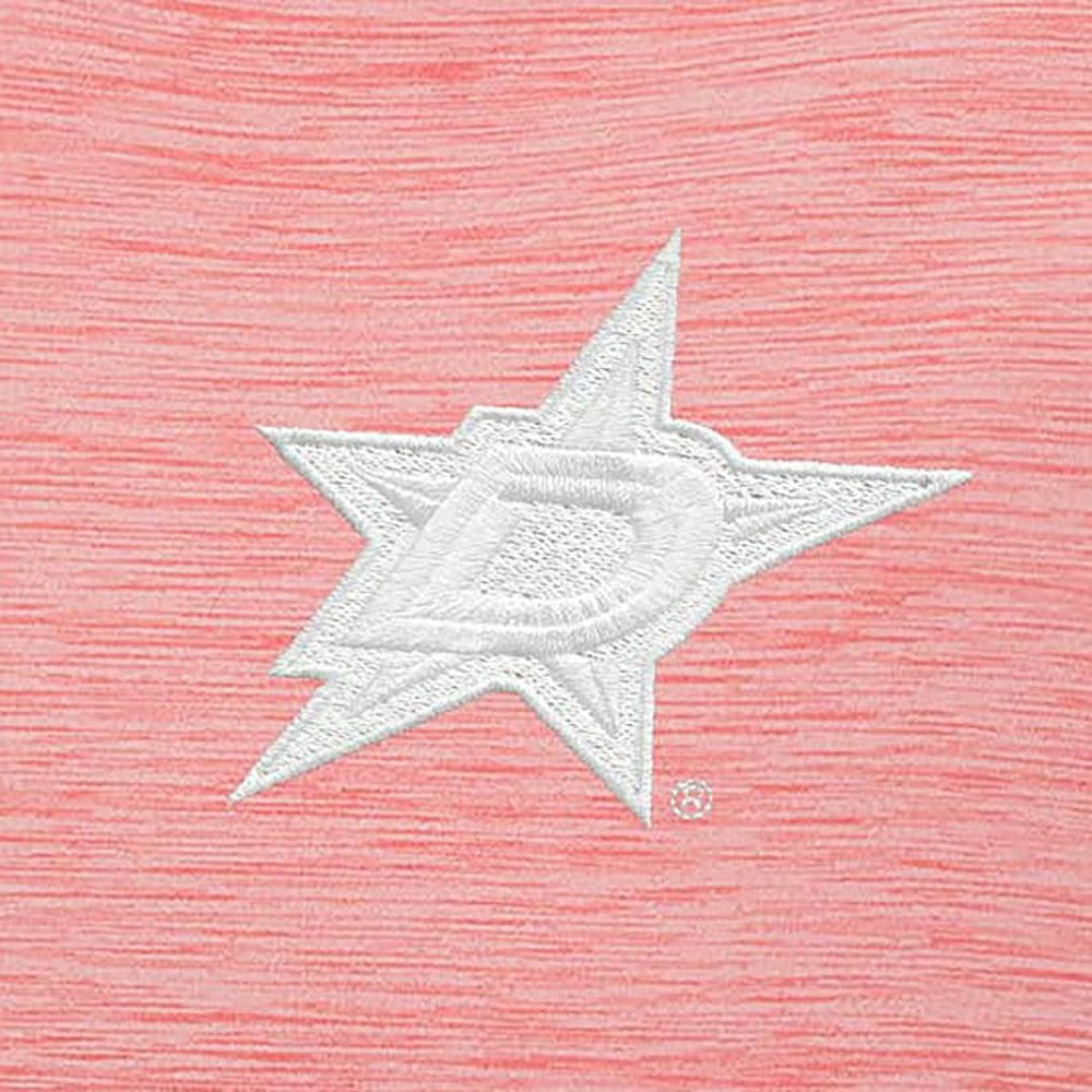 Dallas Stars Antigua White Logo Bright Quarter-Zip Pullover - Coral - NHL 201249655