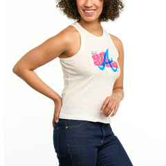 Atlanta Braves Lusso Women's Lourdes Tank Top - White - MLB on Sale