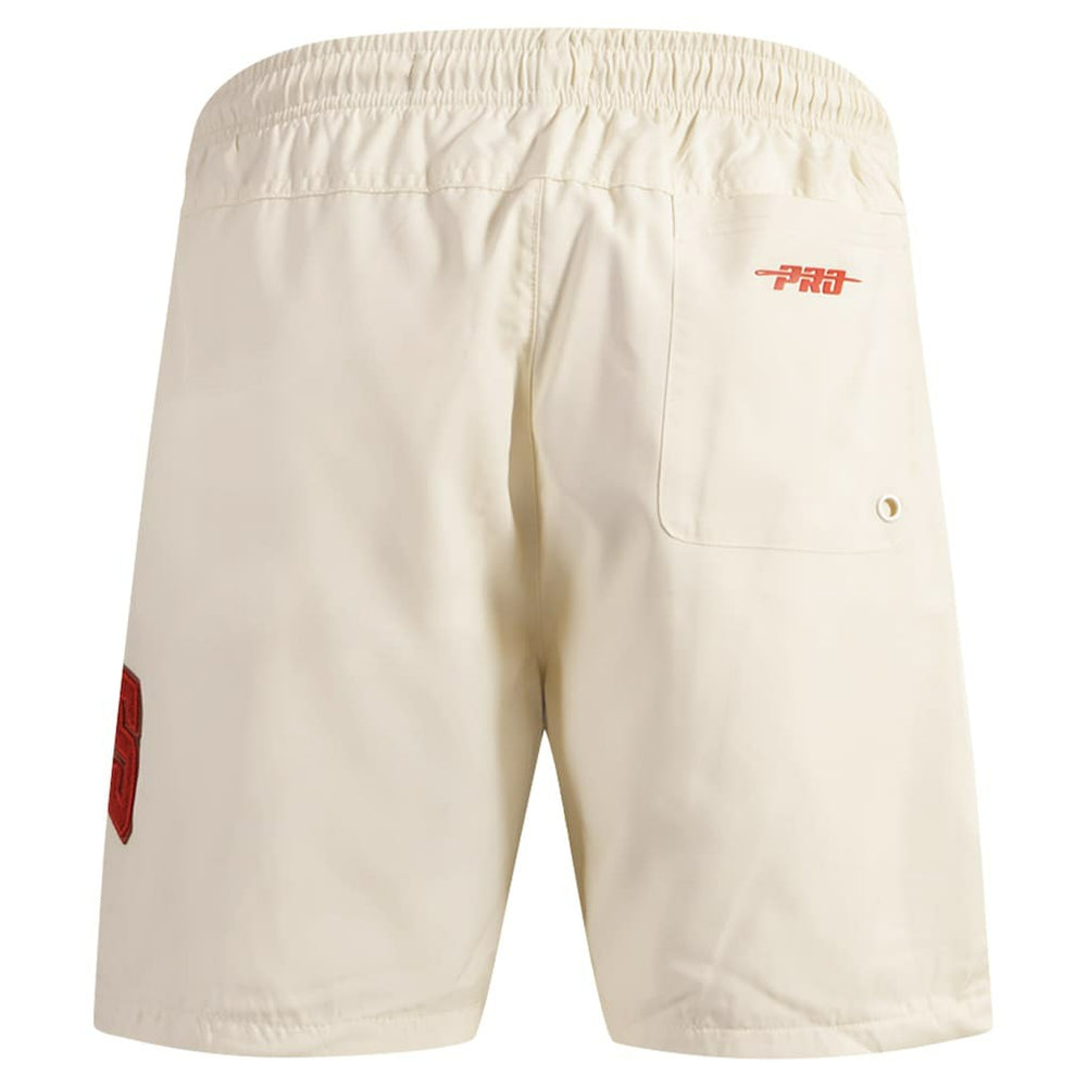 Chicago Bulls Pro Standard Triple Tonal Woven Shorts Cream