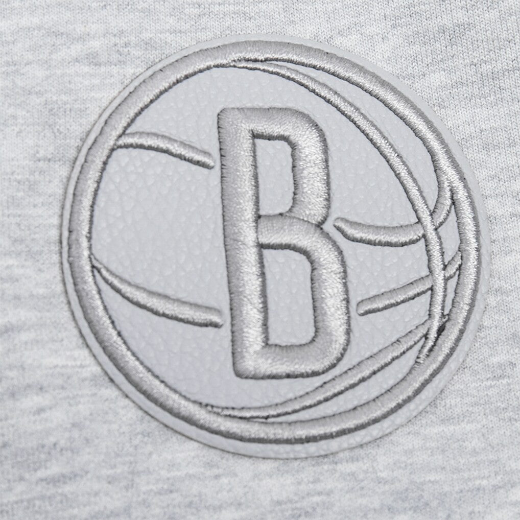 Brooklyn Nets Pro Standard Women's Triple Tonal Full-Zip Hoodie Heather Gray