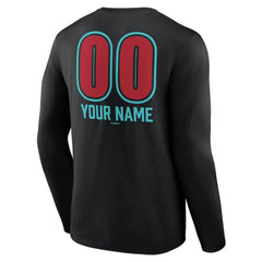 Arizona Diamondbacks Personalized Name & Number Fastball Long Sleeve T-Shirt - Black - MLB Online