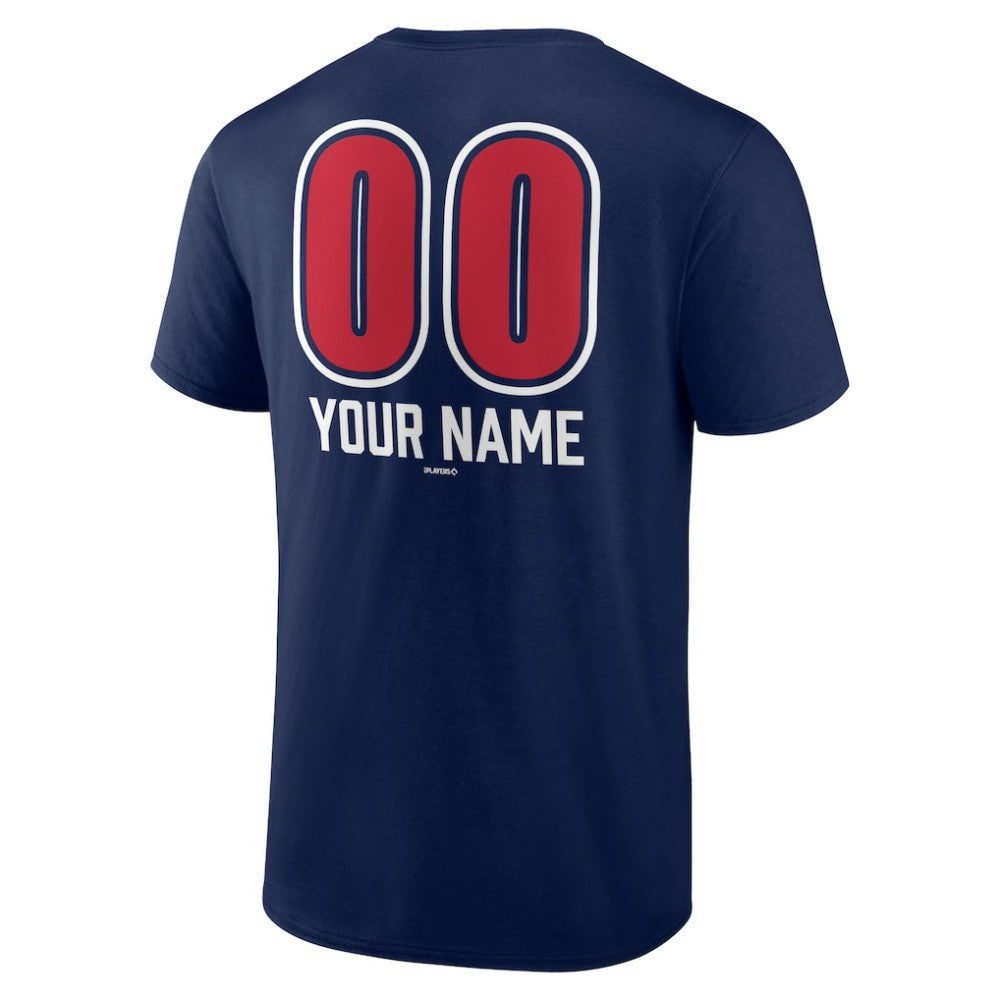 Atlanta Braves Personalized Name & Number Fastball T-Shirt - Navy - MLB on Sale