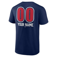 Atlanta Braves Personalized Name & Number Fastball T-Shirt - Navy - MLB on Sale