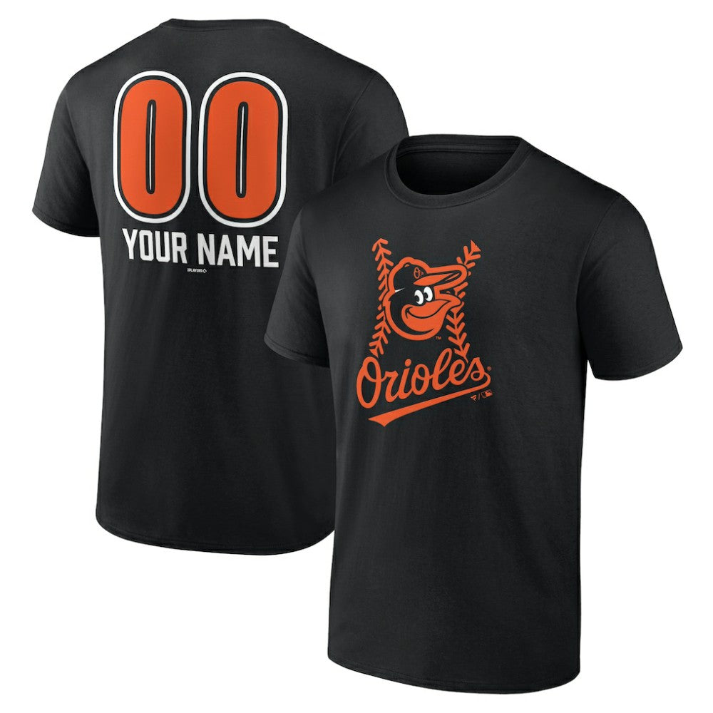 Baltimore Orioles Personalized Name & Number Fastball T-Shirt - Black - MLB Online