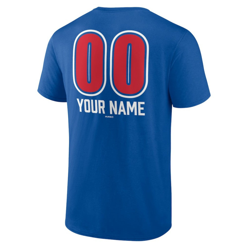 Chicago Cubs Personalized Name & Number Fastball T-Shirt - Royal - MLB Online