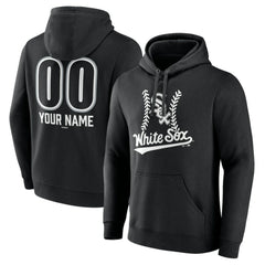 Chicago White Sox Personalized Name & Number Fastball Pullover Hoodie - Black - MLB on Sale