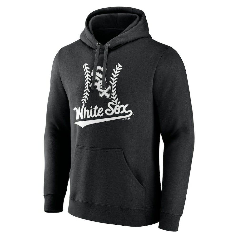 Chicago White Sox Personalized Name & Number Fastball Pullover Hoodie - Black - MLB on Sale