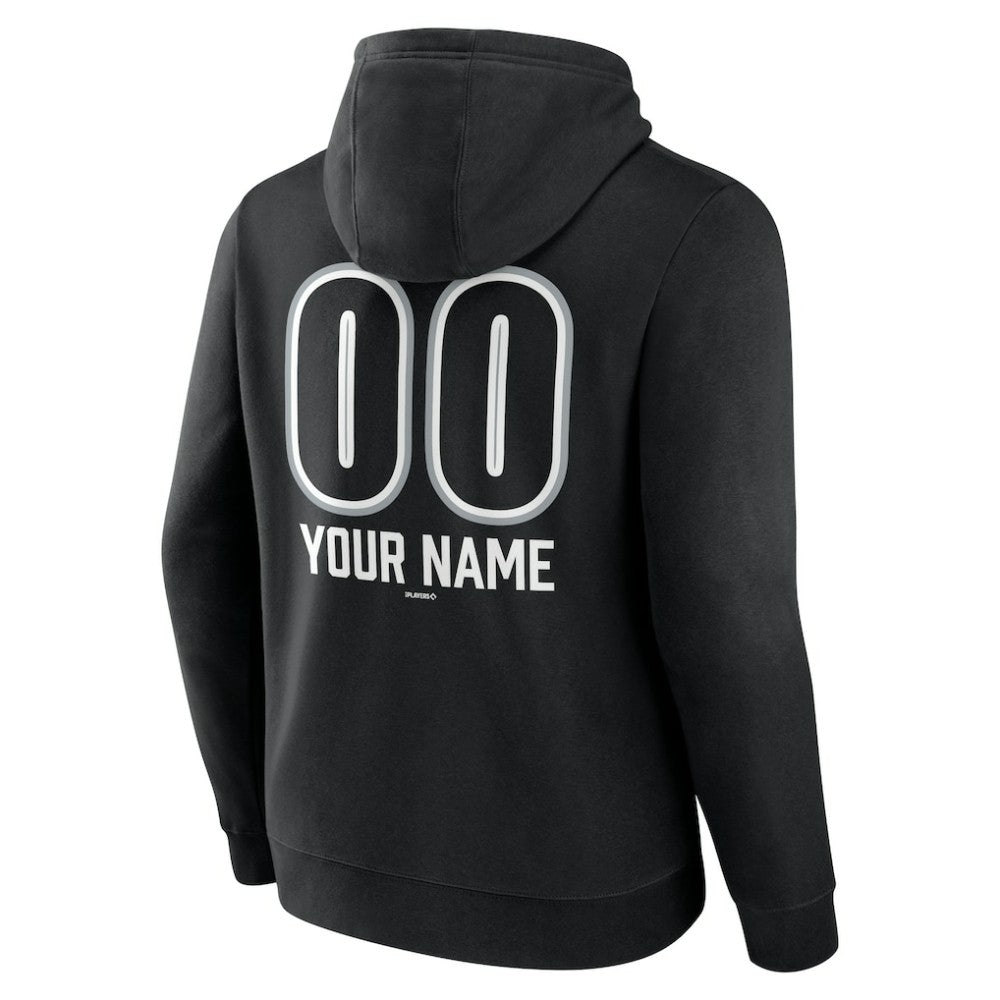 Chicago White Sox Personalized Name & Number Fastball Pullover Hoodie - Black - MLB on Sale