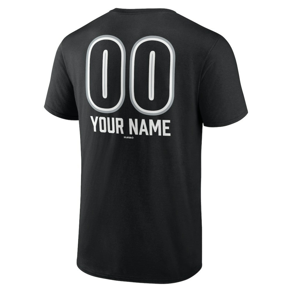 Chicago White Sox Personalized Name & Number Fastball T-Shirt - Black - MLB Discount