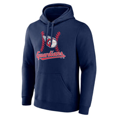 Cleveland Guardians Personalized Name & Number Fastball Pullover Hoodie - Navy - MLB on Sale