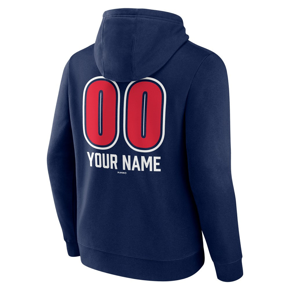 Cleveland Guardians Personalized Name & Number Fastball Pullover Hoodie - Navy - MLB on Sale