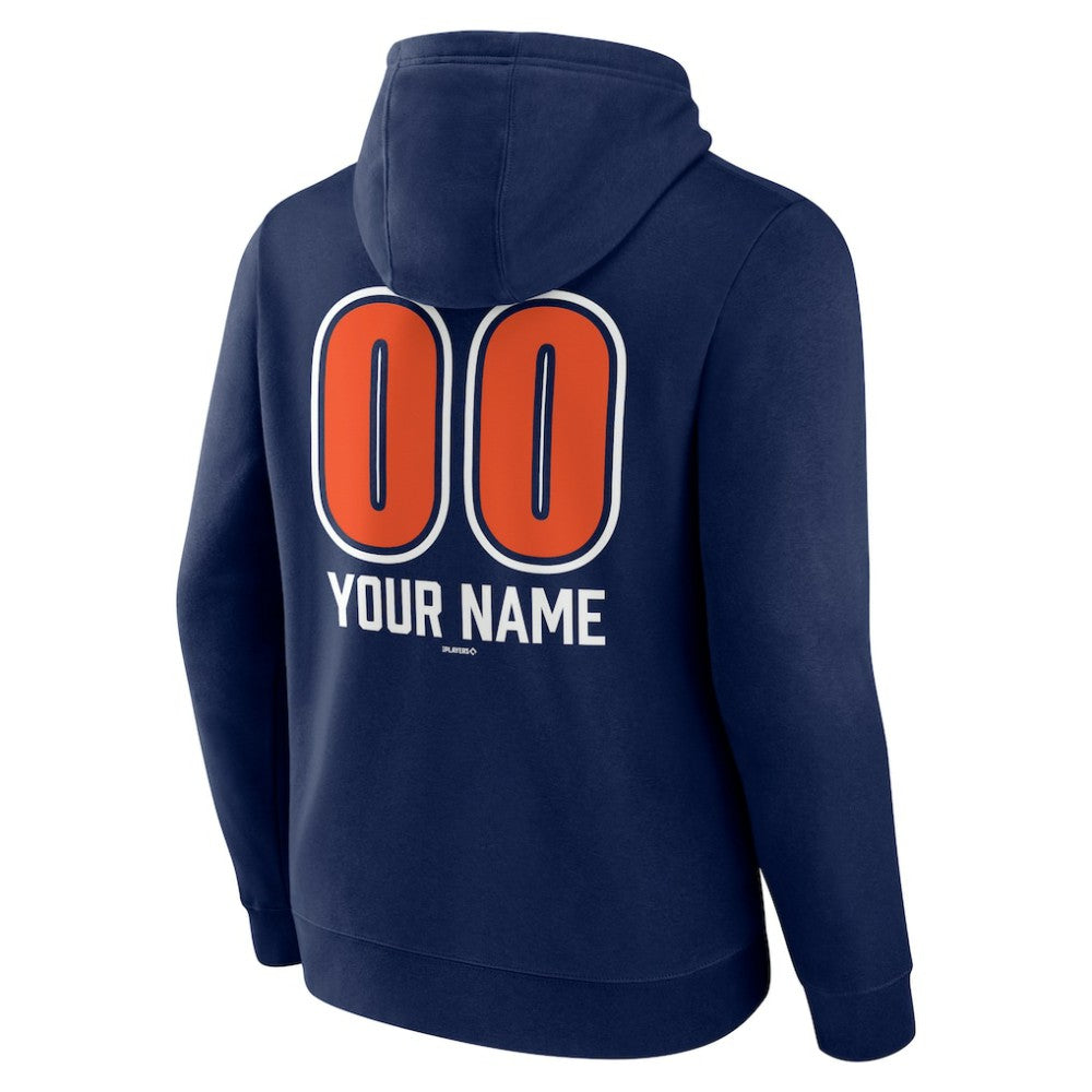 Detroit Tigers Personalized Name & Number Fastball Pullover Hoodie - Navy - MLB Online