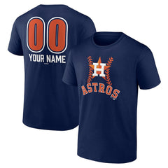 Houston Astros Personalized Name & Number Fastball T-Shirt - Navy - MLB on Sale