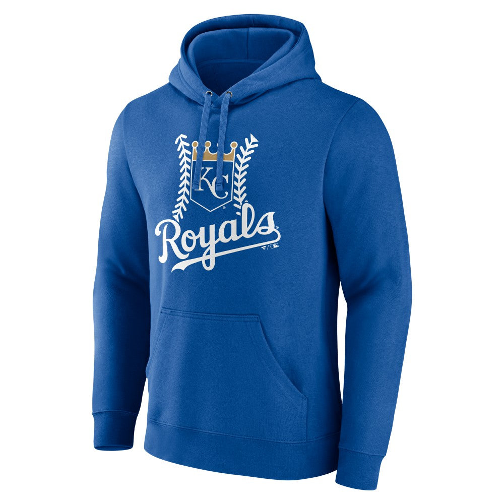 Kansas City Royals Personalized Name & Number Fastball Pullover Hoodie - Royal - MLB Discount